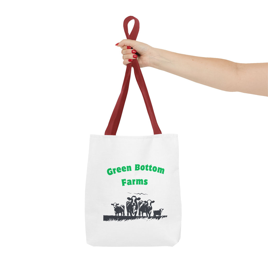 Farm-Themed Tote Bag, Eco-Friendly Shopping Bag, Green Bottom Farms, Gift for Farmers, Barnyard Animals