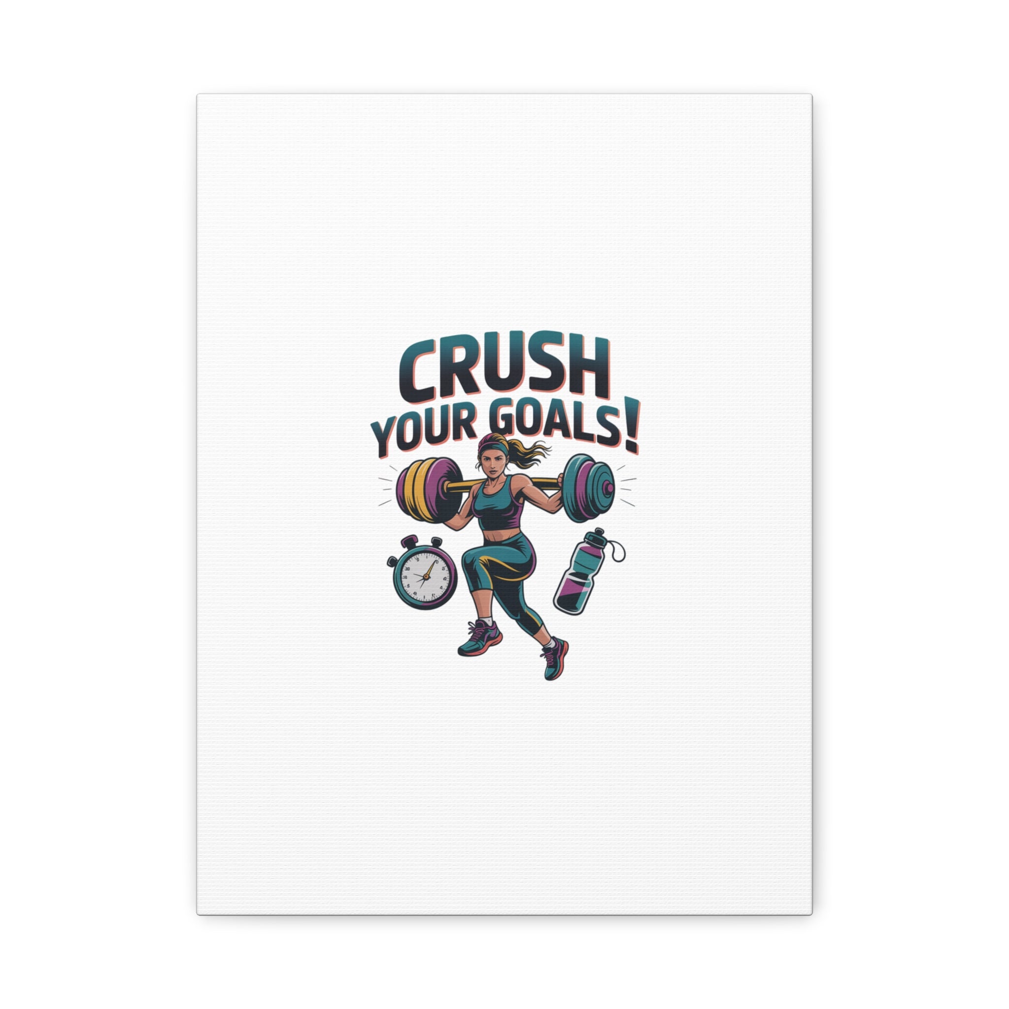 Crush Your Goals Fitness Artwork | Canvas