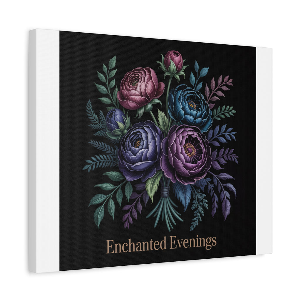 Moody Rose Bouquet Canvas | Matte Stretched Wall Art