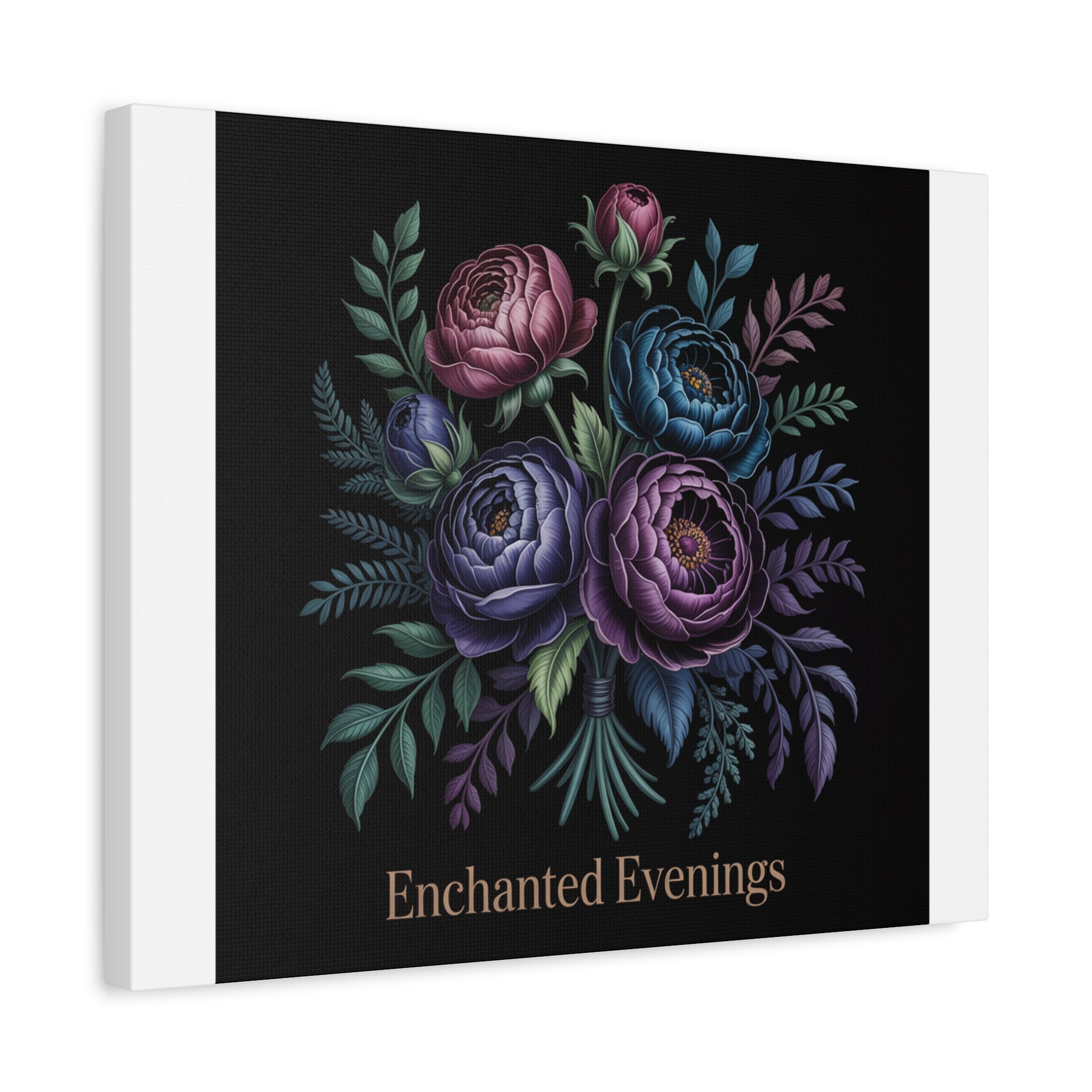 Moody Rose Bouquet Canvas | Matte Stretched Wall Art