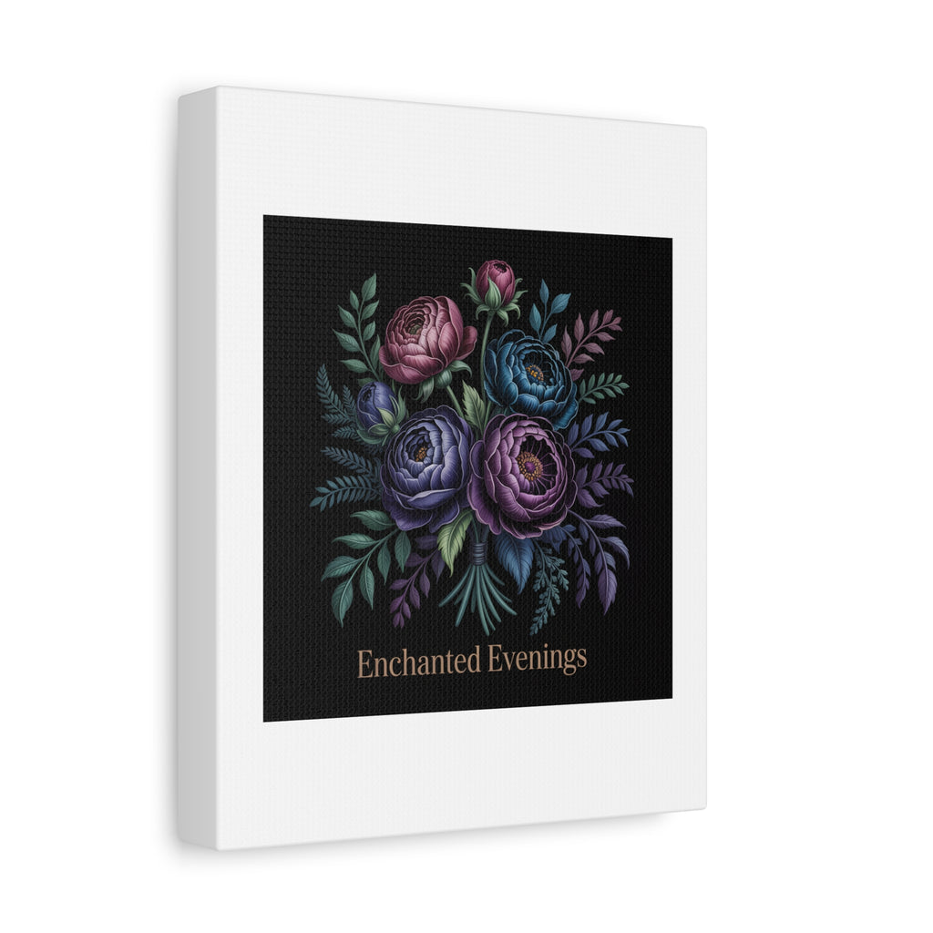 Moody Rose Bouquet Canvas | Matte Stretched Wall Art