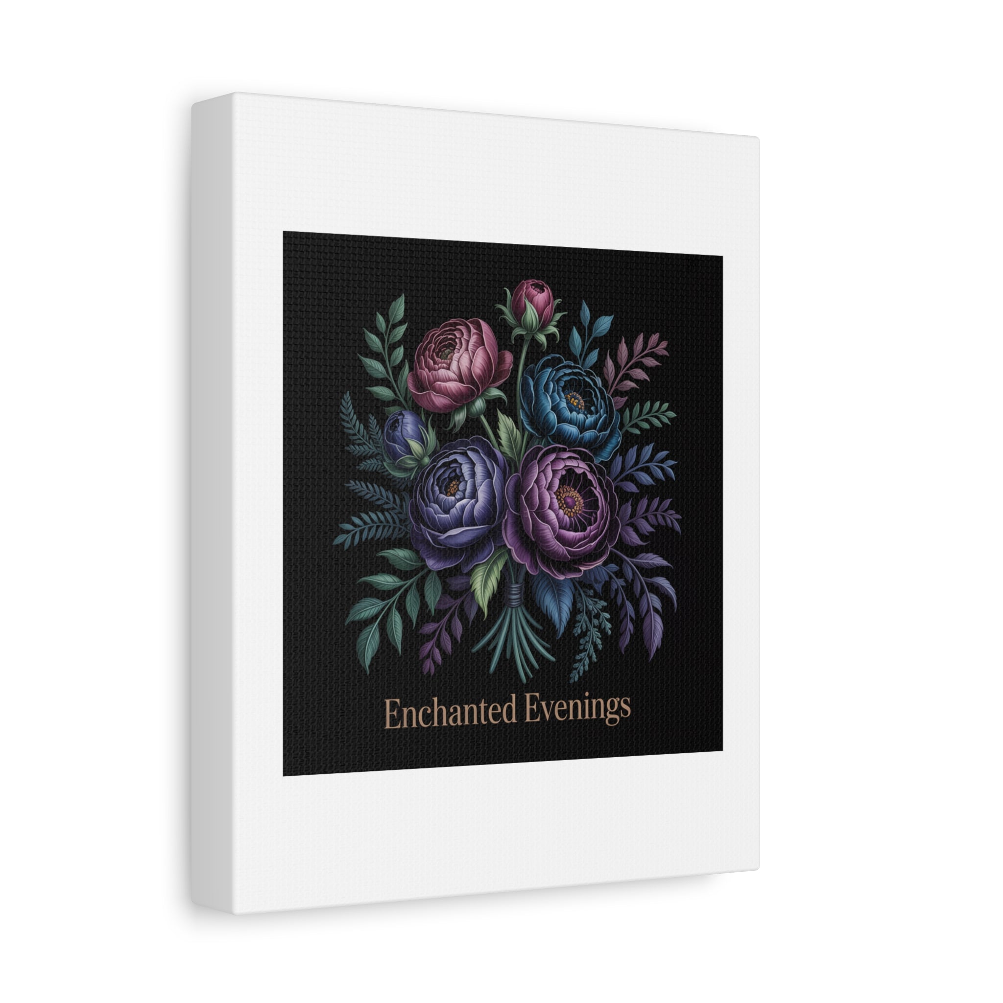 Moody Rose Bouquet Canvas | Matte Stretched Wall Art