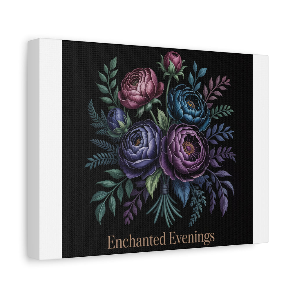 Moody Rose Bouquet Canvas | Matte Stretched Wall Art