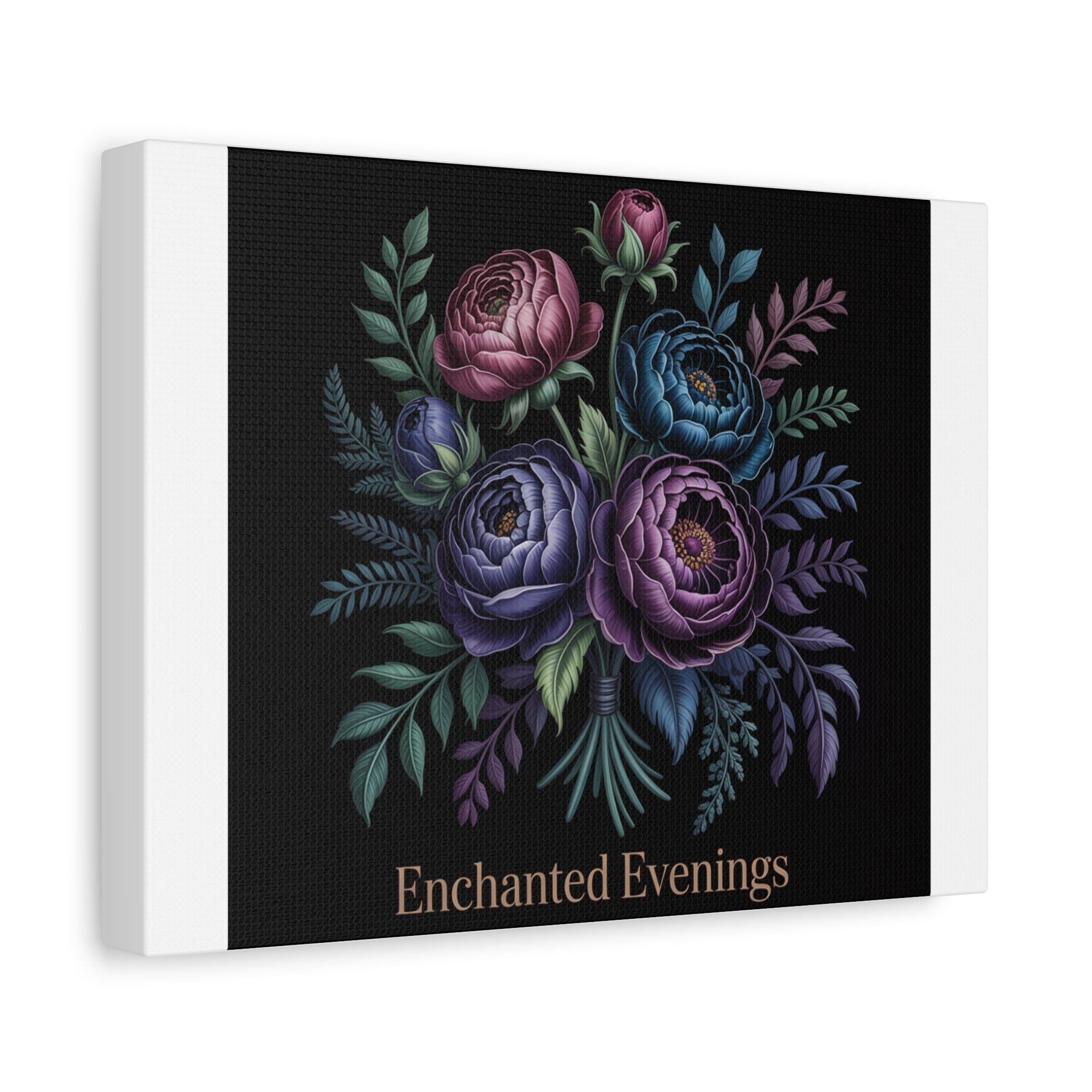 Moody Rose Bouquet Canvas | Matte Stretched Wall Art