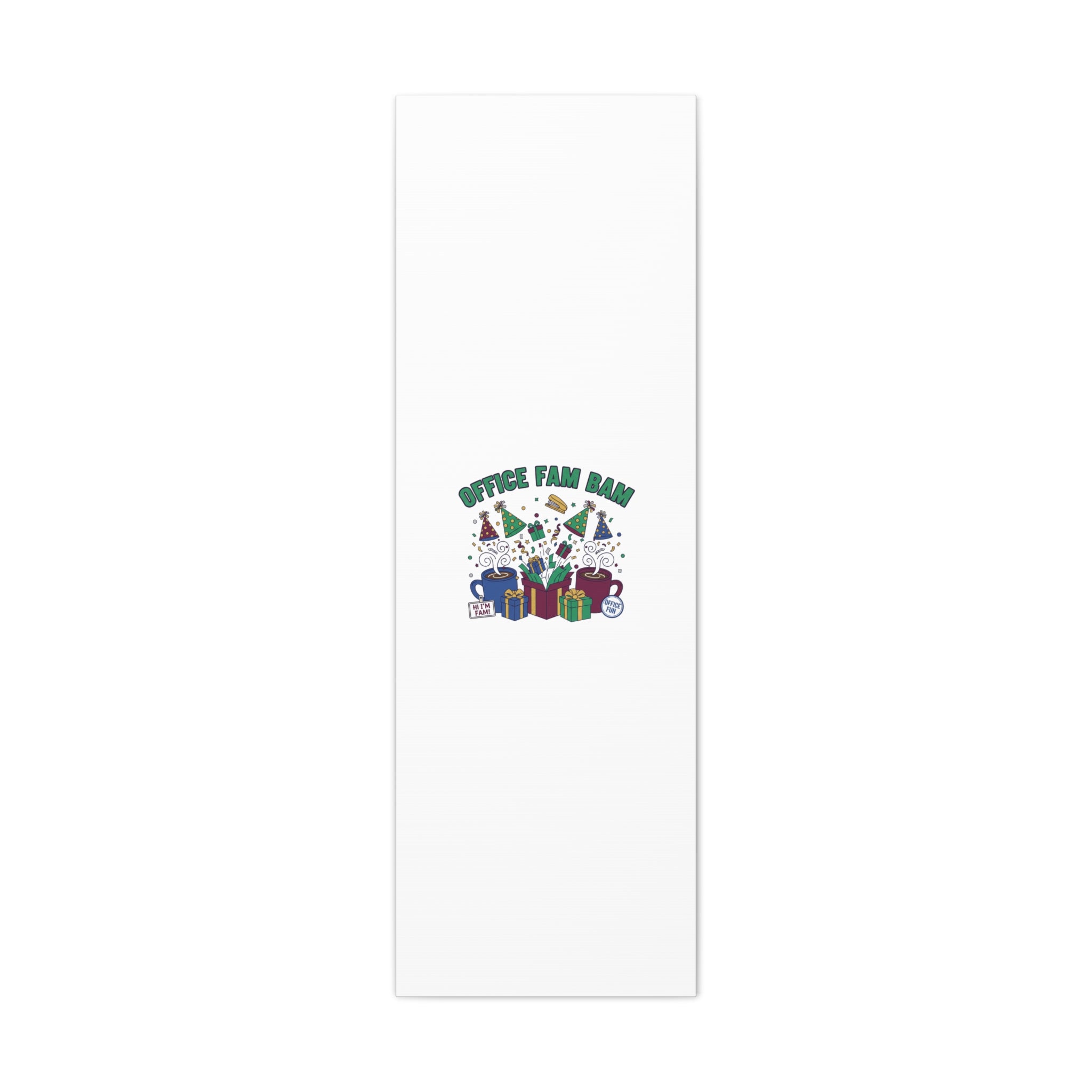 Office Fam Bam Canvas | Festive Office Party Decor, Secret Santa Humor