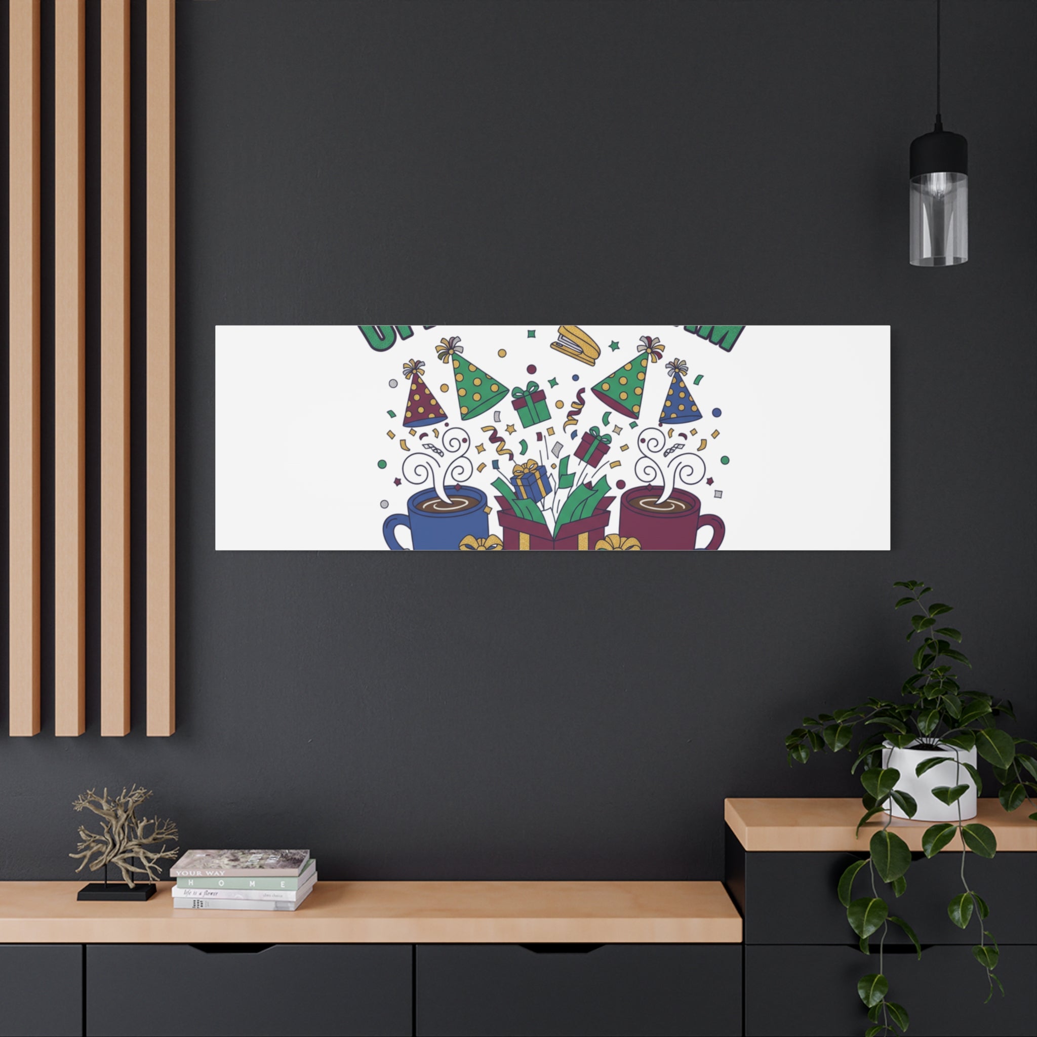 Office Fam Bam Canvas | Festive Office Party Decor, Secret Santa Humor