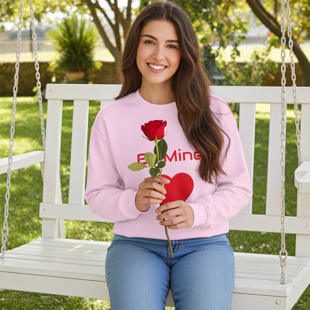 Be Mine Heart Crewneck Sweatshirt